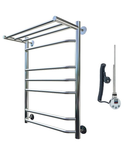 Электрический полотенцесушитель Тругор Браво 3 П элТЭН 80x60 с полкой Хром