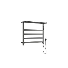 Полотенцесушитель электрический с полкой WONZON & WOGHAND, Темный графит (WW-A402-GM)