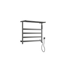 Полотенцесушитель электрический с полкой WONZON & WOGHAND, Темный графит (WW-A402-GM)