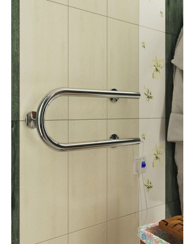 Электрический полотенцесушитель Terminus П-образный 500x200 4620768883934 Хром