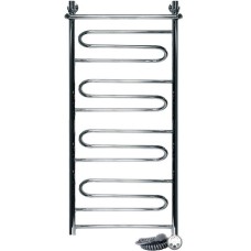 Электрический полотенцесушитель Ника Curve ЛZ/ВП 100x40 с полкой Хром