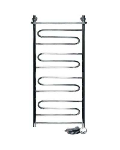 Электрический полотенцесушитель Ника Curve ЛZ/ВП 100x40 с полкой Хром