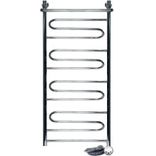 Электрический полотенцесушитель Ника Curve ЛZ/ВП 100x50 с полкой Хром