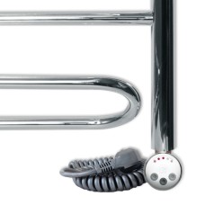 Электрический полотенцесушитель Ника Curve ЛZ Эл. 60x60 Хром