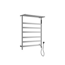 Полотенцесушитель электрический с полкой WONZON & WOGHAND, Брашированный никель (WW-A403-BR)