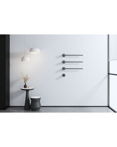 Полотенцесушитель электрический встраиваемый WONZON & WOGHAND, Темный графит (WW-AL313-GM)