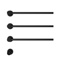 Полотенцесушитель электрический встраиваемый WONZON & WOGHAND, Черный матовый (WW-AL313-MB)