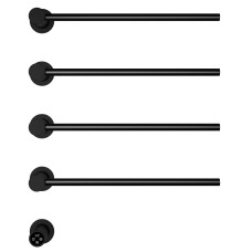 Полотенцесушитель электрический встраиваемый WONZON & WOGHAND, Черный матовый (WW-AL314-MB)