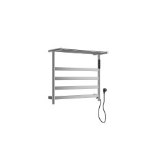 Полотенцесушитель электрический с полкой WONZON & WOGHAND, Брашированный никель (WW-A402-BR)