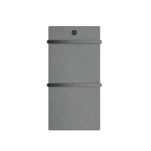 Полотенцесушитель электрический с греющей плитой Серый мрамор WONZON & WOGHAND, Темный графит (WW-A502-GM)