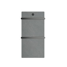 Полотенцесушитель электрический с греющей плитой Серый мрамор WONZON & WOGHAND, Темный графит (WW-A502-GM)