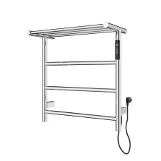 Полотенцесушитель электрический с полкой WONZON & WOGHAND, Хром (WW-AL402-CR)