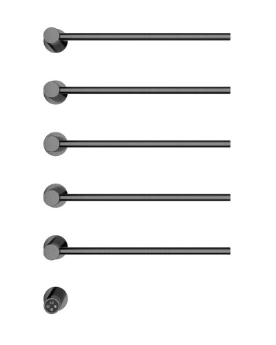 Полотенцесушитель электрический встраиваемый WONZON & WOGHAND, Темный графит (WW-AL315-GM)
