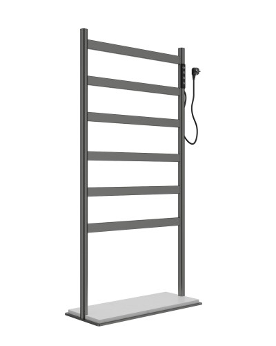 Полотенцесушитель электрический напольный WONZON & WOGHAND, Темный графит (WW-A406-GM)