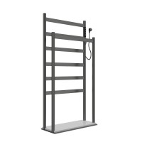 Полотенцесушитель электрический напольный WONZON & WOGHAND, Темный графит (WW-A407-GM)