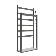 Полотенцесушитель электрический напольный WONZON & WOGHAND, Темный графит (WW-A407-GM)