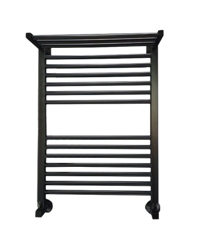 Водяной полотенцесушитель Ника Modern ЛМ 3 80x50 с полкой Черный 16 перекладин