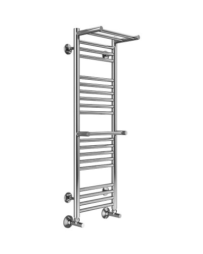 Водяной полотенцесушитель Terminus Аврора П20 300x1010 4660059582146 с полкой Хром