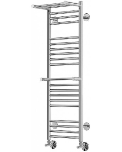 Водяной полотенцесушитель Terminus Аврора П20 300x1010 4660059582146 с полкой Хром