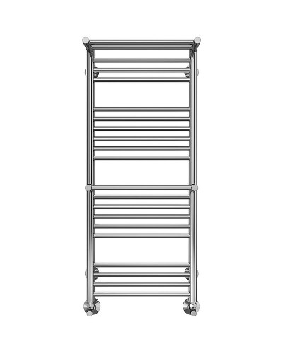 Водяной полотенцесушитель Terminus Аврора П20 400x1010 4660059582153 с полкой Хром