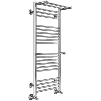 Водяной полотенцесушитель Terminus Аврора П20 400x1010 4660059582153 с полкой Хром