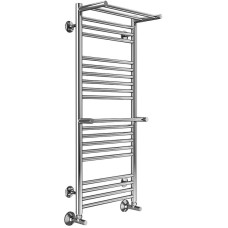 Водяной полотенцесушитель Terminus Аврора П20 400x1010 4660059582153 с полкой Хром