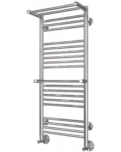 Водяной полотенцесушитель Terminus Аврора П20 400x1010 4660059582153 с полкой Хром