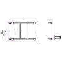 Водяной полотенцесушитель Boheme Palazzo 711 Бронза