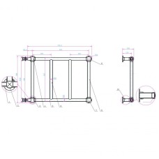 Водяной полотенцесушитель Boheme Palazzo 711 Бронза