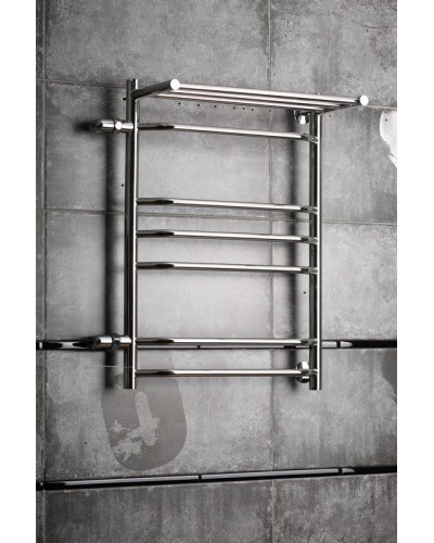 Водяной полотенцесушитель Тругор Браво 3 П ПМ L 80x40 с полкой Хром