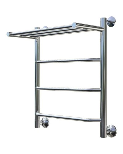 Водяной полотенцесушитель Тругор Браво 1 П НП 60x40 с полкой Хром