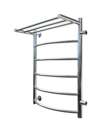 Водяной полотенцесушитель Тругор Приоритет 1 П ПМ R 80x40 с полкой Хром