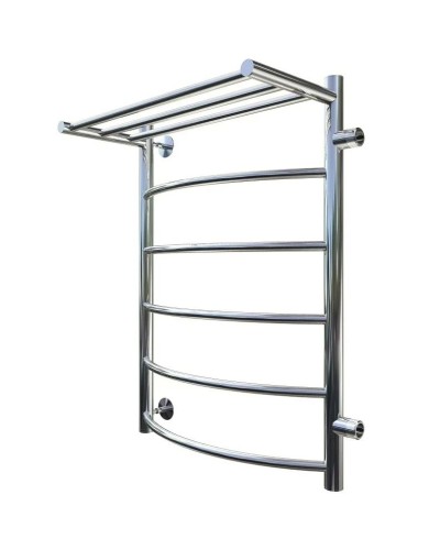 Водяной полотенцесушитель Тругор Приоритет 1 П ПМ R 80x50 с полкой Хром