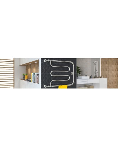 Водяной полотенцесушитель Сунержа Стилье Тандем 600х600 00016-6060 Хром