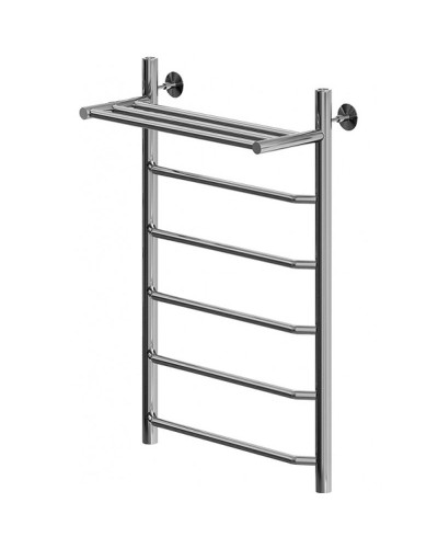 Водяной полотенцесушитель Aquanet Fiona 80x50 266741 с полкой Хром