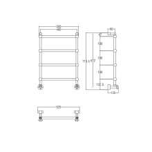Водяной полотенцесушитель Margaroli Sole 442TS4604CR Хром