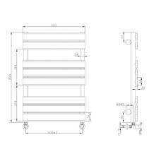 Водяной полотенцесушитель Boheme Venturo 720-CR Хром