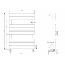Водяной полотенцесушитель Boheme Venturo 720-G Золото