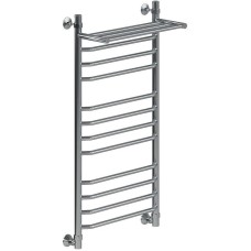 Водяной полотенцесушитель Ника Trapezium ЛТ (Г2) ВП 100/50 с полкой Хром