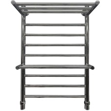 Водяной полотенцесушитель Ника Classic ЛП (Г) ВП 80/50 (2-ВП) с полкой Хром