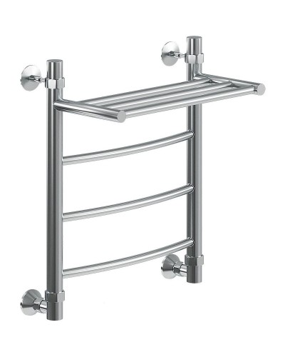 Водяной полотенцесушитель Ника Arc ЛД ВП 50/50 с полкой Хром