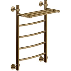 Водяной полотенцесушитель Ника Arc ЛД ВП 60/40 с полкой Бронза
