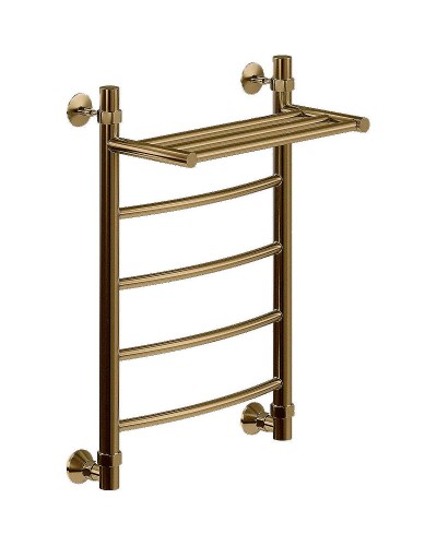 Водяной полотенцесушитель Ника Arc ЛД ВП 60/40 с полкой Бронза