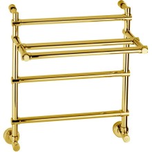 Водяной полотенцесушитель Margaroli Sole 455-3 4554703GOP c полкой Золото