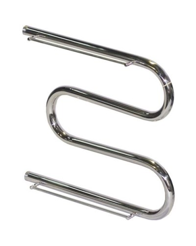 Водяной полотенцесушитель Ника Simple М1/СП 60x40 с полкой Хром