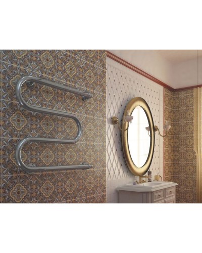 Водяной полотенцесушитель Ника Simple М1/СП 3/4 60x80 с полкой Хром