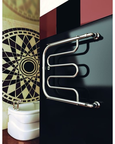 Водяной полотенцесушитель Ника Econ ПМ1 50x40 с полкой Хром