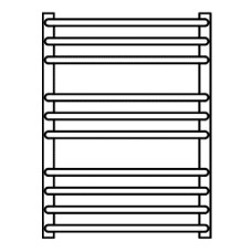 Водяной полотенцесушитель Grota Forte 48х60 Хром