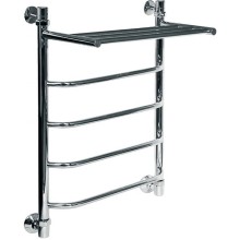 Водяной полотенцесушитель Ника Trapezium ЛТ/ВП 60x40 с полкой Хром