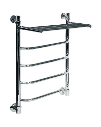 Водяной полотенцесушитель Ника Trapezium ЛТ/ВП 60x40 с полкой Хром